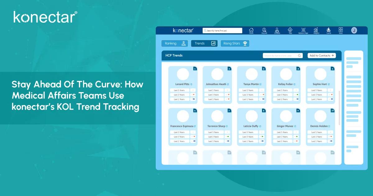 Stay Ahead of the Curve: How Medical Affairs Teams Use konectar’s KOL Trend Tracking