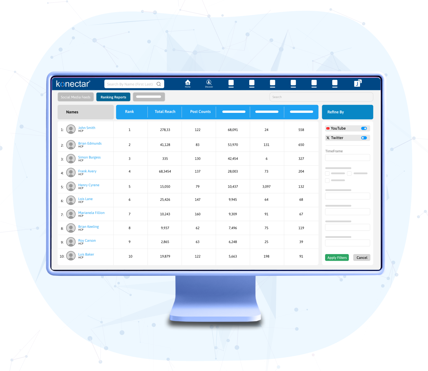 konectar social background
